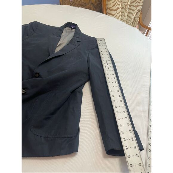 Patrick James Men’s Navy Blue Hyde Park 2 Button Blazer Size 42L - Picture 6 of 9